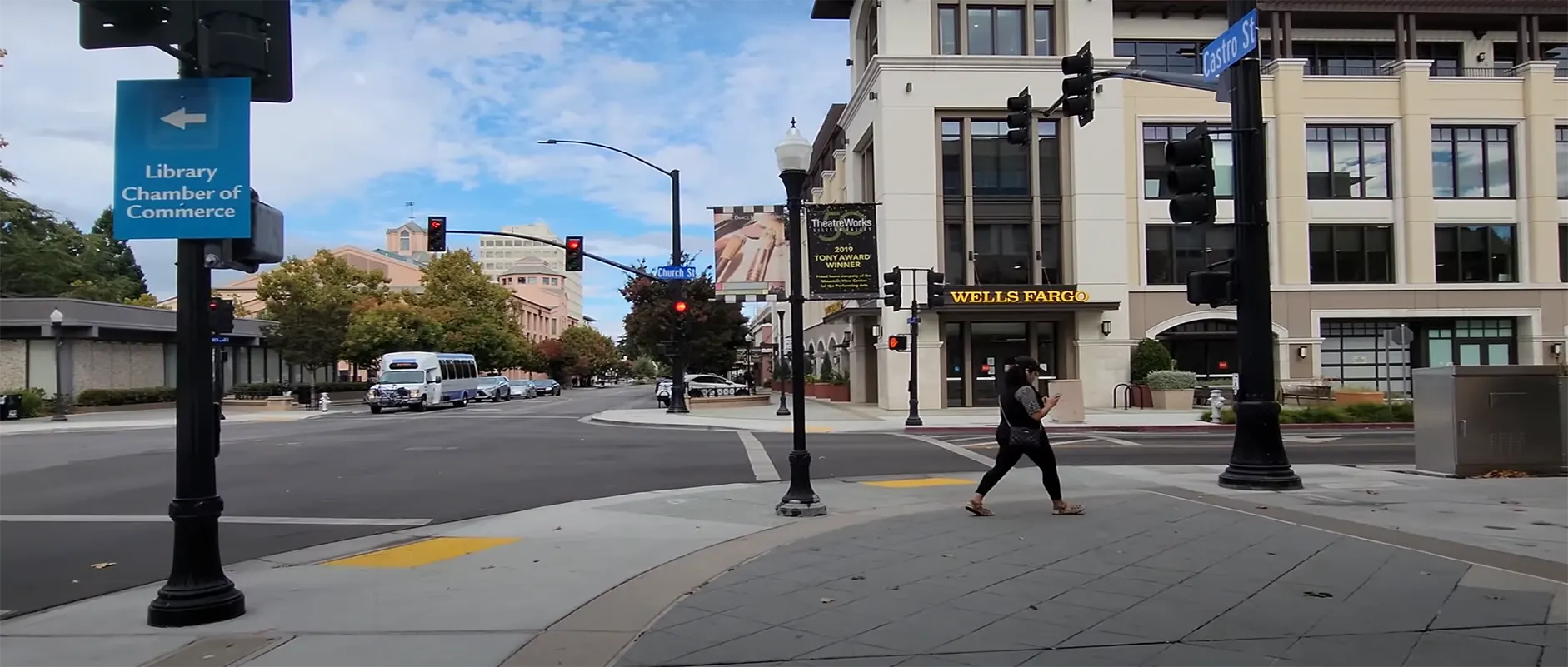 a street view in Mountain View